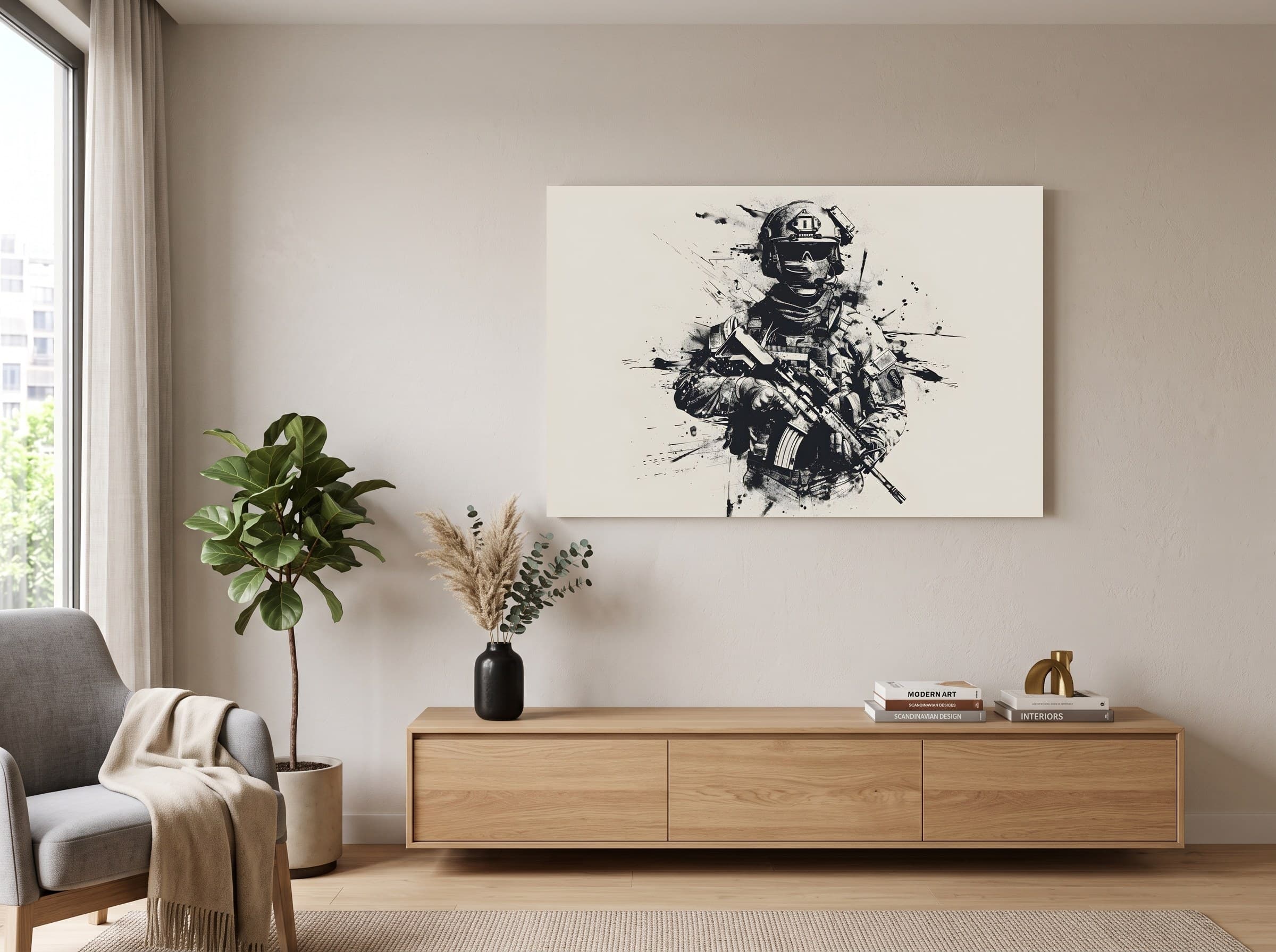 Wandbild-Mockup