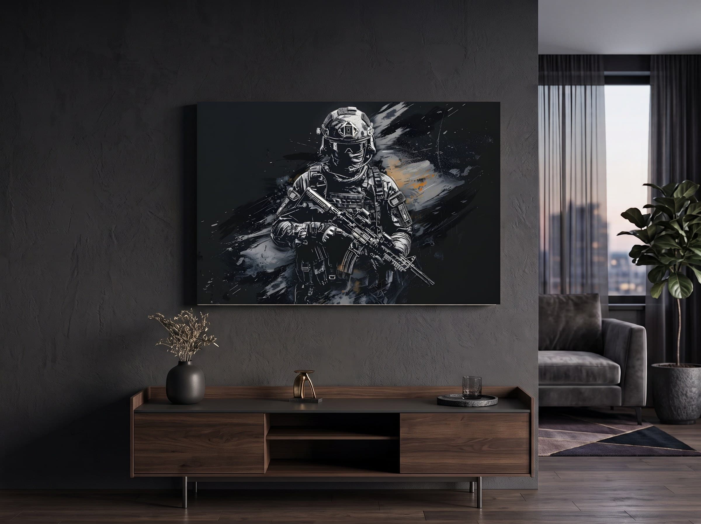 Wandbild-Mockup