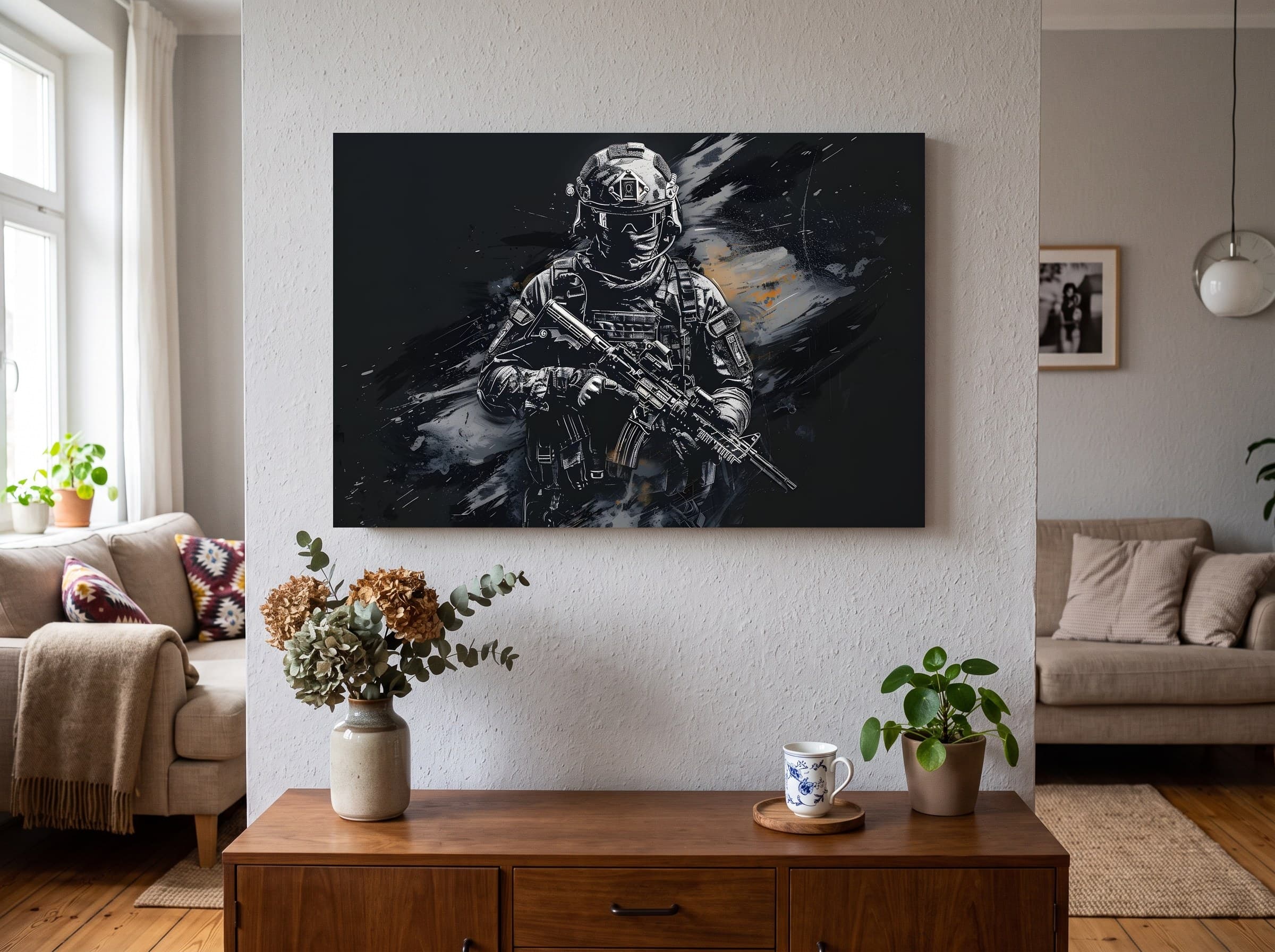 Wandbild-Mockup